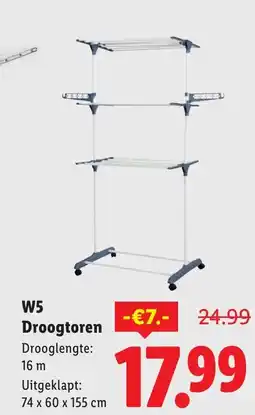 Lidl W5 droogtoren aanbieding