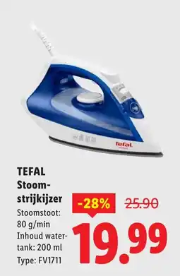 Lidl Tefal stoom- strijkijzer aanbieding