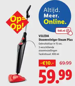 Lidl Vileda stoomreiniger steam plus aanbieding