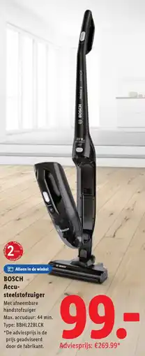 Lidl Bosch accu- steelstofzuiger aanbieding