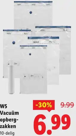 Lidl W5 vacuüm opberg- zakken aanbieding