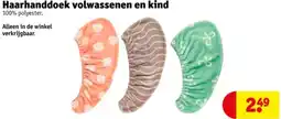 Kruidvat Haarhanddoek volwassenen en kind aanbieding