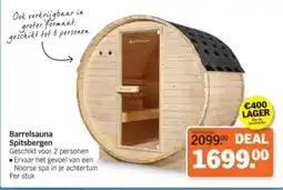 Albert Heijn Barrelsauna Spitsbergen aanbieding