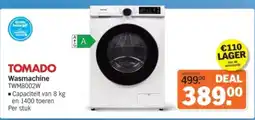 Albert Heijn Tomado Wasmachine TWM8002W aanbieding