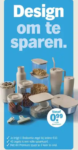 Albert Heijn Design om te sparen. aanbieding