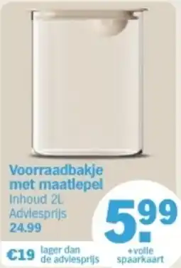 Albert Heijn Voorraadbakje met maatlepel aanbieding