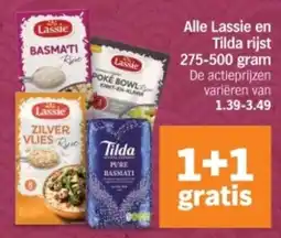 Albert Heijn Alle Lassie en Tilda Rijst aanbieding