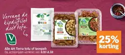 Albert Heijn Alle AH Terra tofu of tempeh aanbieding