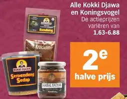 Albert Heijn Alle Kokki Djawa en Koningsvogel aanbieding