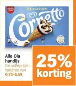 Albert Heijn Alle Ola handijs aanbieding
