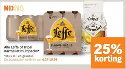 Albert Heijn Alle Leffe of Tripel Karmeliet multipacks aanbieding