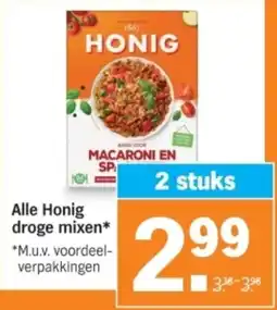 Albert Heijn Alle Honig droge mixen aanbieding