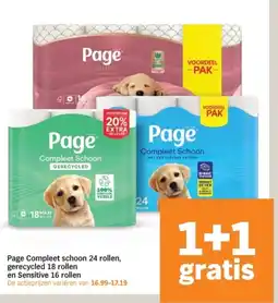 Albert Heijn Page Compleet schoon, gerecycled en Sensitive aanbieding