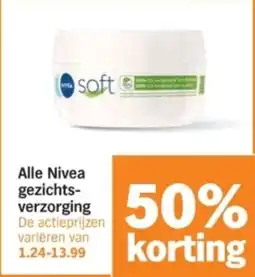Albert Heijn Alle Nivea Gezichtsverzorging aanbieding