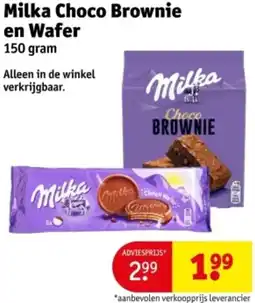 Kruidvat Milka Choco Brownie en Wafer aanbieding