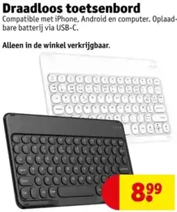 Kruidvat Draadloos toetsenbord aanbieding