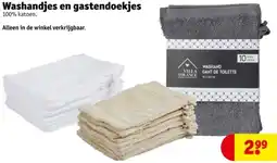 Kruidvat Washandjes en gastendoekjes aanbieding