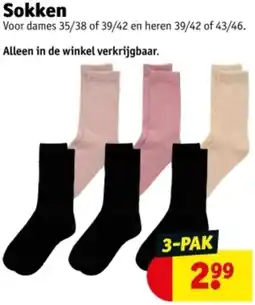 Kruidvat Sokken aanbieding