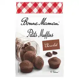 PLUS Bonne Maman Petit muffins chocolat aanbieding