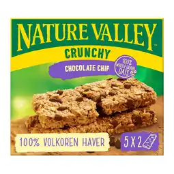 PLUS Nature Valley Crunchy chocolate chip aanbieding
