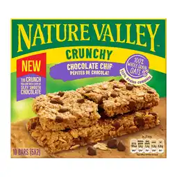 PLUS Nature Valley Crunchy chocolate chip aanbieding