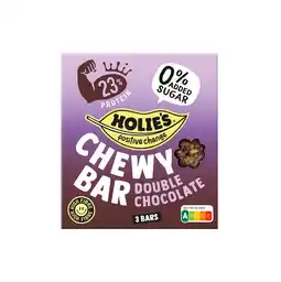 PLUS Holie's Chewy bar double chocolate aanbieding