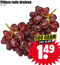 Dirk Pitloze rode druiven aanbieding