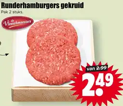 Dirk Runderhamburgers gekruid aanbieding