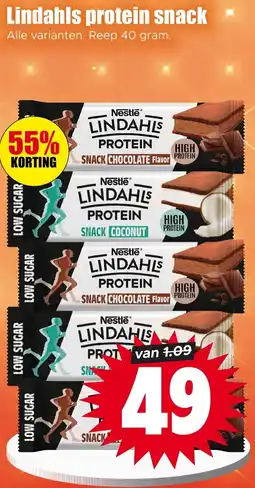 Dirk Lindahls protein snack aanbieding