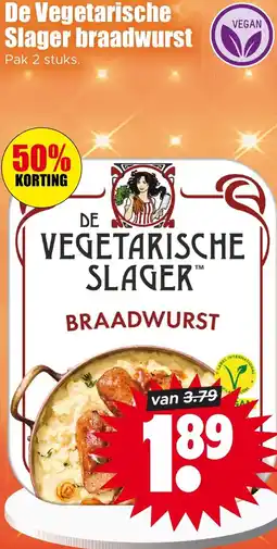 Dirk De Vegetarische Slager braadwurst aanbieding