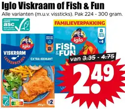 Dirk Iglo Viskraam of Fish & Fun aanbieding