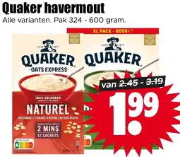 Dirk Quaker havermout aanbieding