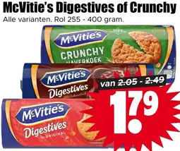 Dirk McVitie's Digestives of Crunchy aanbieding