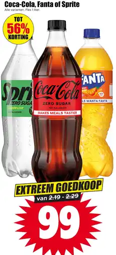 Dirk Coca-Cola, Fanta of Sprite aanbieding