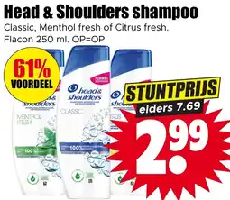 Dirk Head & Shoulders shampoo aanbieding
