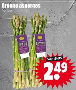 Dirk Groene asperges aanbieding