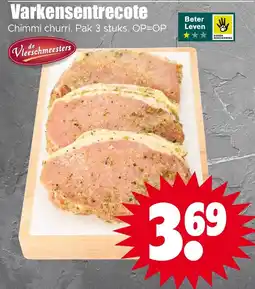 Dirk Varkensentrecote aanbieding