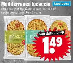 Dirk Mediterraneo Focaccia aanbieding