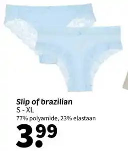 Wibra Slip of Brazilian aanbieding