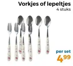 Trekpleister Vorkjes of lepeltjes aanbieding