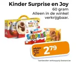 Trekpleister Kinder Surprise en Joy aanbieding