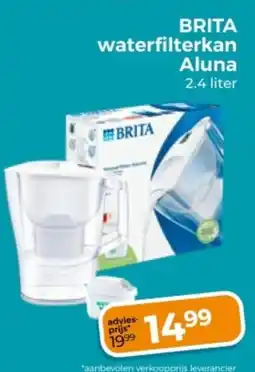 Trekpleister Brita waterfilterkan Aluna aanbieding