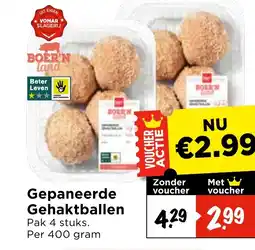 Vomar Voordeelmarkt Gepaneerde Gehaktballen aanbieding
