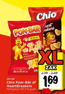 Vomar Voordeelmarkt Chio Pom-Bär of HeartBreakers aanbieding