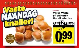 Vomar Voordeelmarkt Verse Witte of Volkoren Hotelkadetten aanbieding