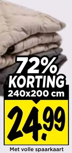 Vomar Voordeelmarkt Wasbaar Dekbed aanbieding