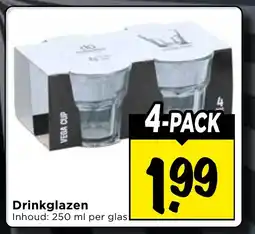 Vomar Voordeelmarkt Drinkglazen aanbieding