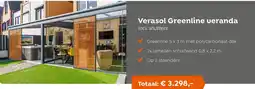 Verasol Verasol Greenline veranda aanbieding
