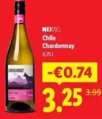 Lidl Chile Chardonnay aanbieding