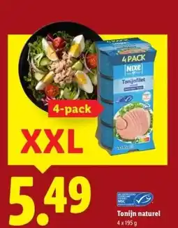 Lidl Tonijn naturel aanbieding